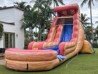 25' Tall - Firestorm Water Slide single lane
