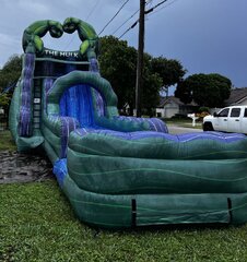 22' Tall - Little Hulk Water Slide dual lane