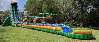 44' Tall - Mardi Gras Water Slide single lane