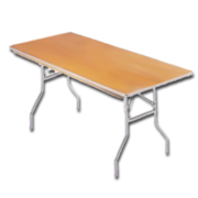 6' Wood Table