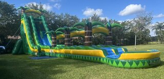 30' Tall - Tropical Storm Water Slide dual lane