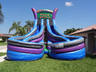 25' Tall - Twin Falls Dual Lane Water Slide